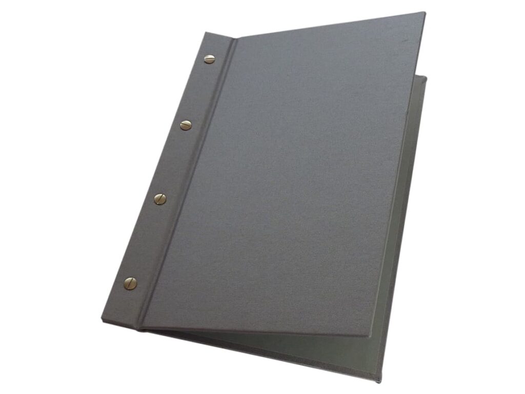 Buckram Cloth Exposed Screw Binding Covers RS Bookbinders
