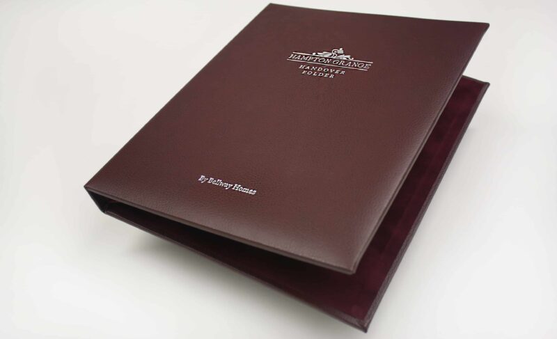 Merlot Faux Leather with Silver Foil Logo Deboss