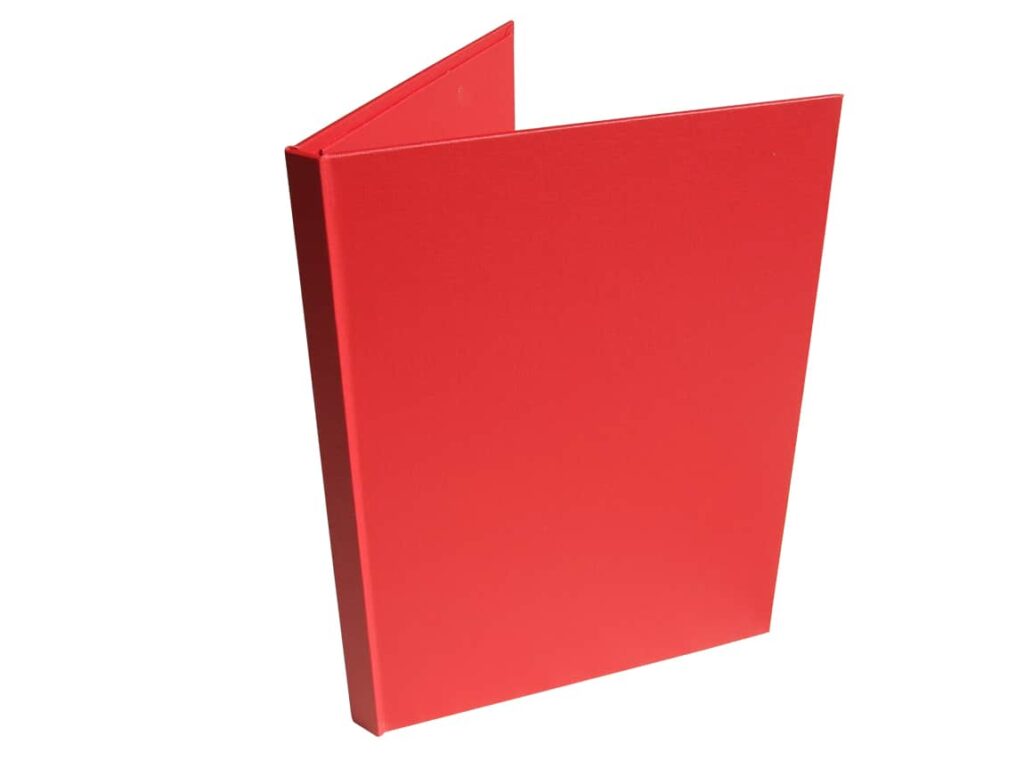 presentation binder red
