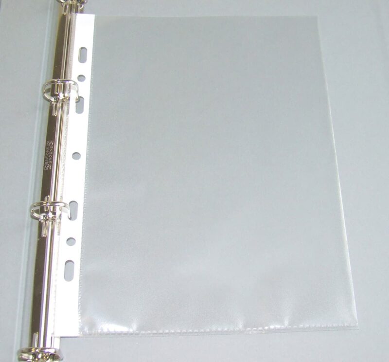 Accessories Ring Binder Pockets, A4 Portrait Example