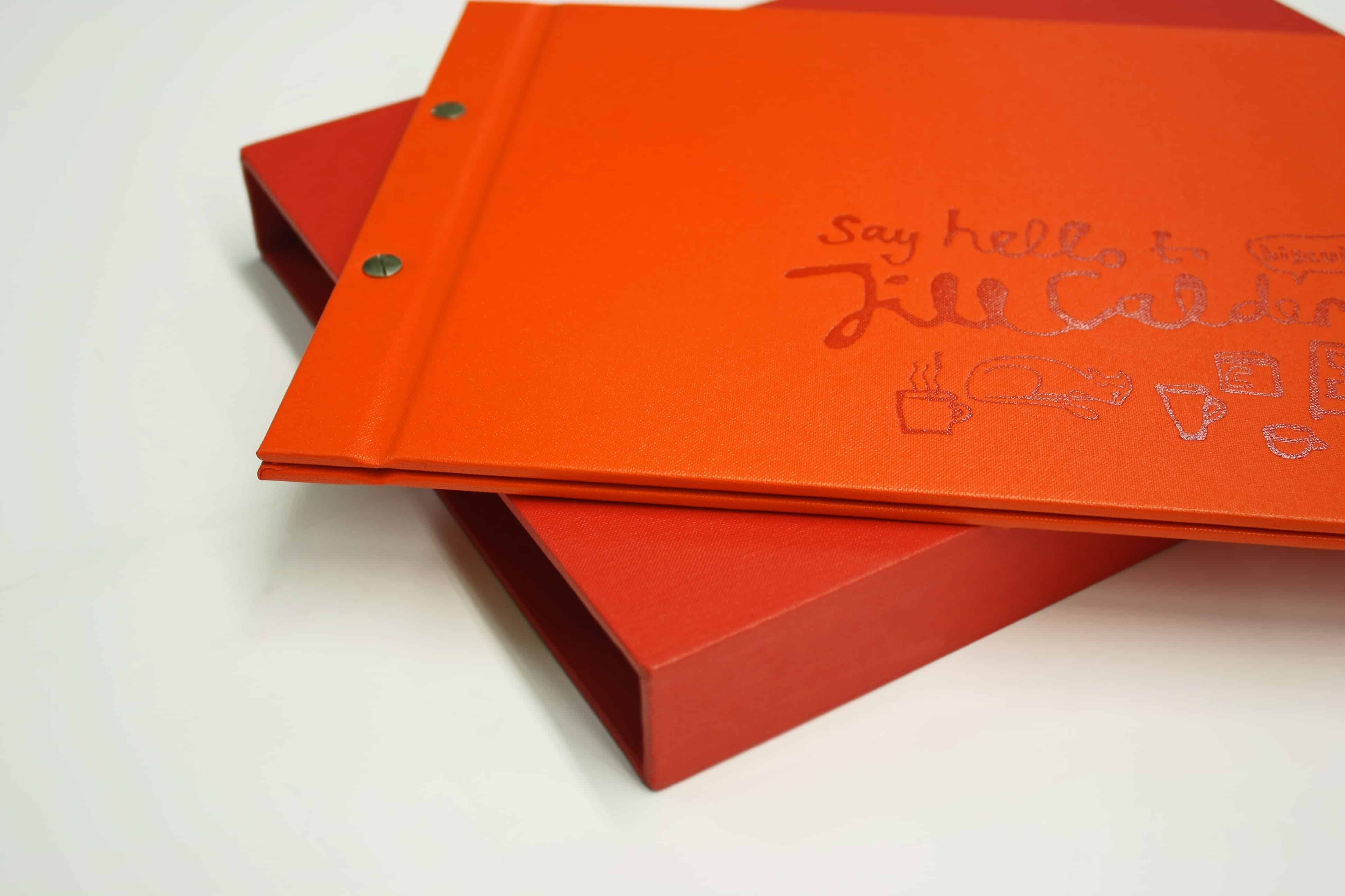 Buckram Cloth Exposed Screw Binding Covers RS Bookbinders