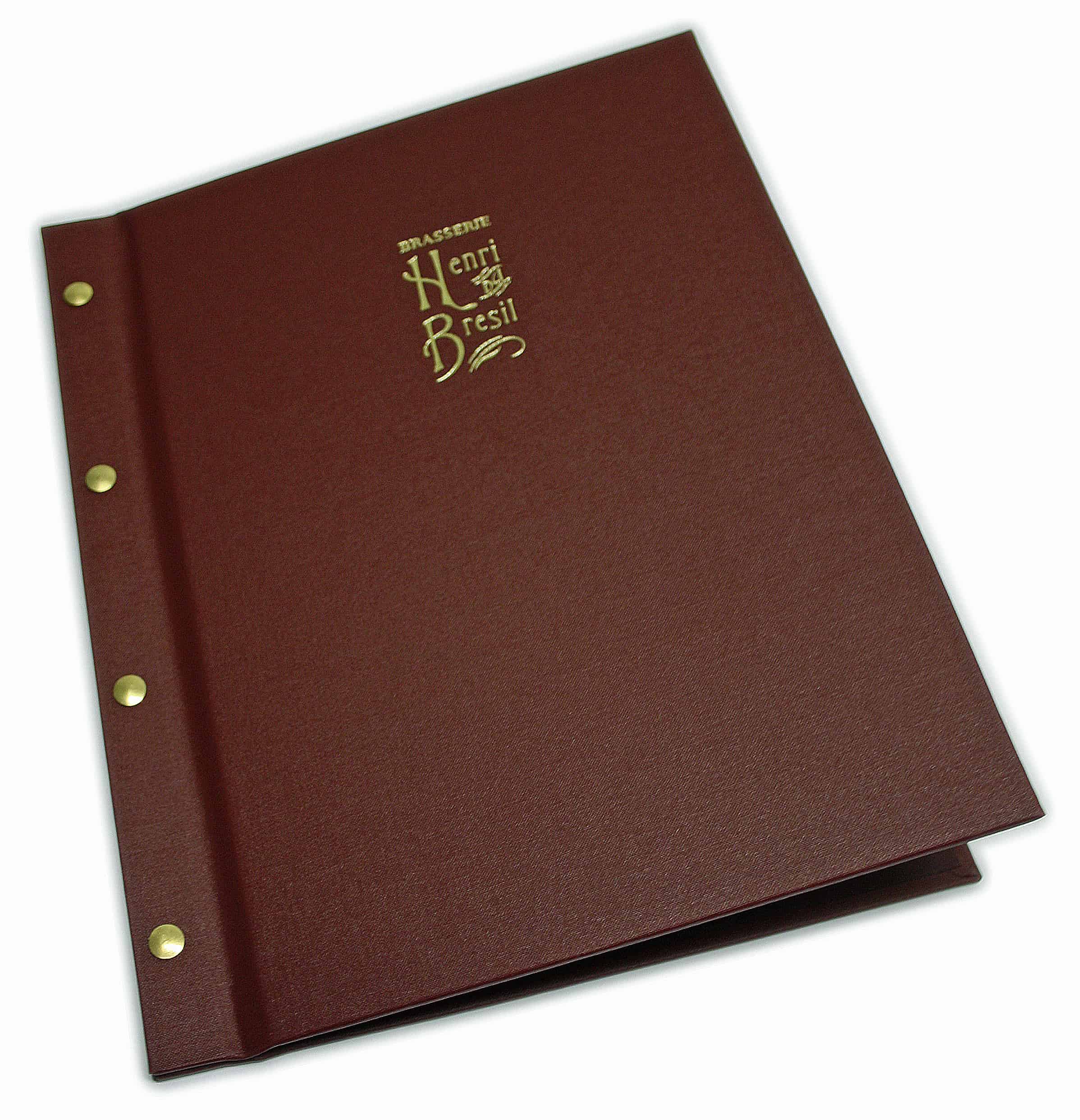 Menus RS Bookbinders